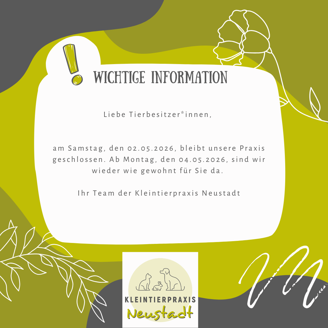 Praxis am 2. Mai geschlossen